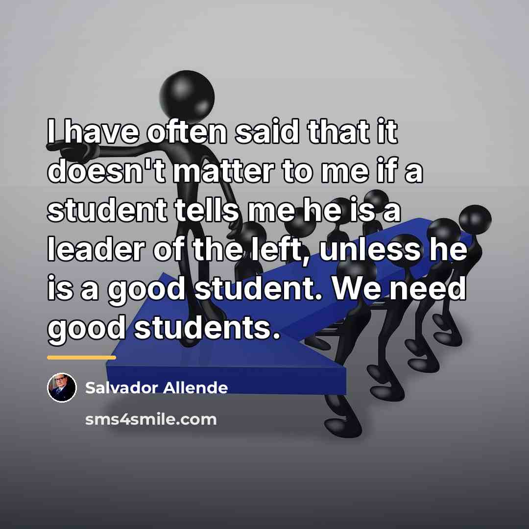 “I have often said that it doesn't matter to me…” quote by Salvador Allende