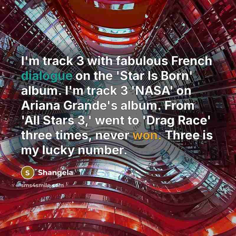 “I'm track 3 with fabulous French dialogue on the 'Star…” quote by Shangela