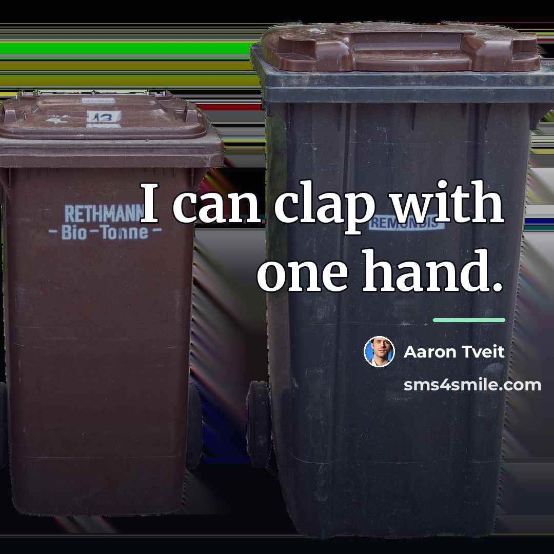 “I can clap with one hand.…” quote by Aaron Tveit