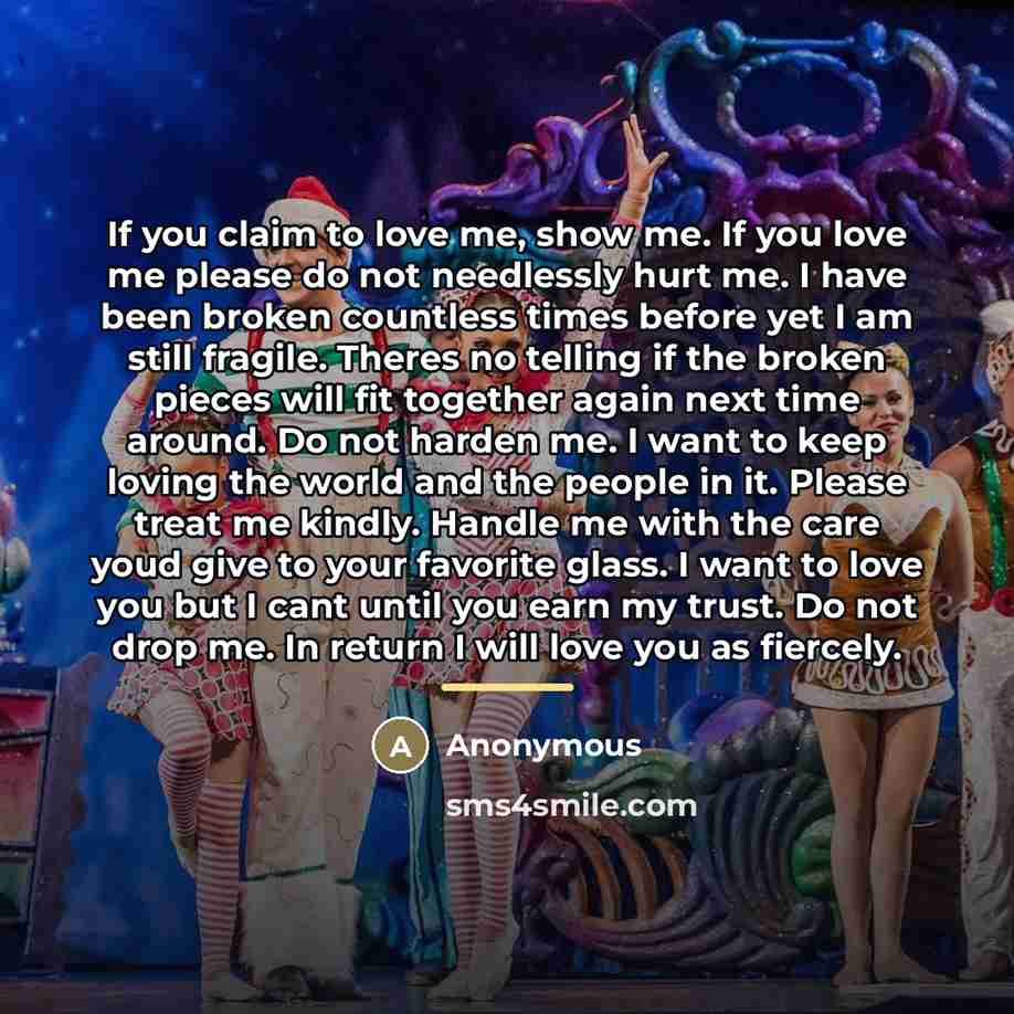 “If you claim to love me, show me. If you…” quote by Anonymous