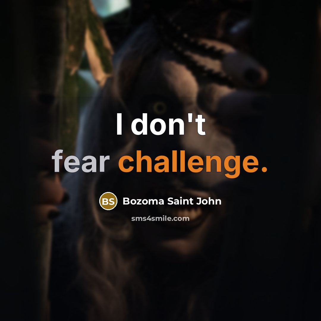 “I don't fear challenge.…” quote by Bozoma Saint John