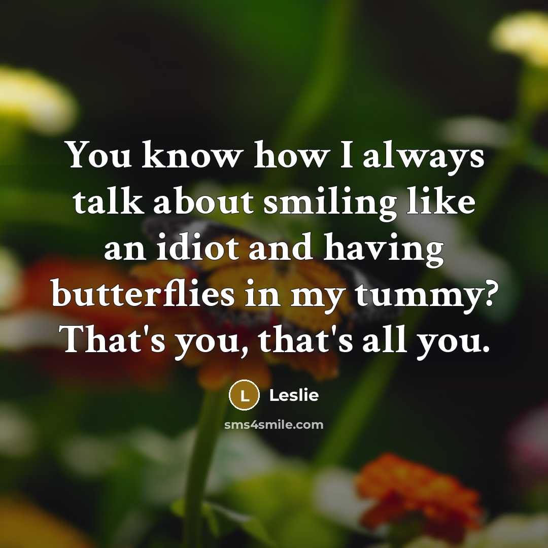 “You know how I always talk about smiling like an…” quote by Leslie