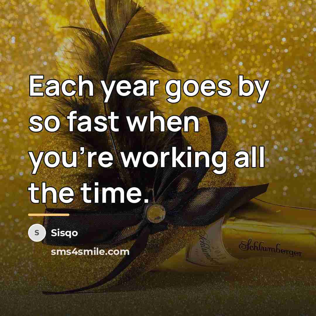 “Each year goes by so fast when you're working all…” quote by Sisqo