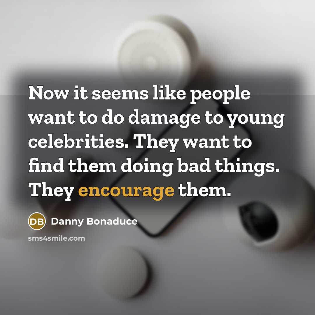 “Now it seems like people want to do damage to…” quote by Danny Bonaduce