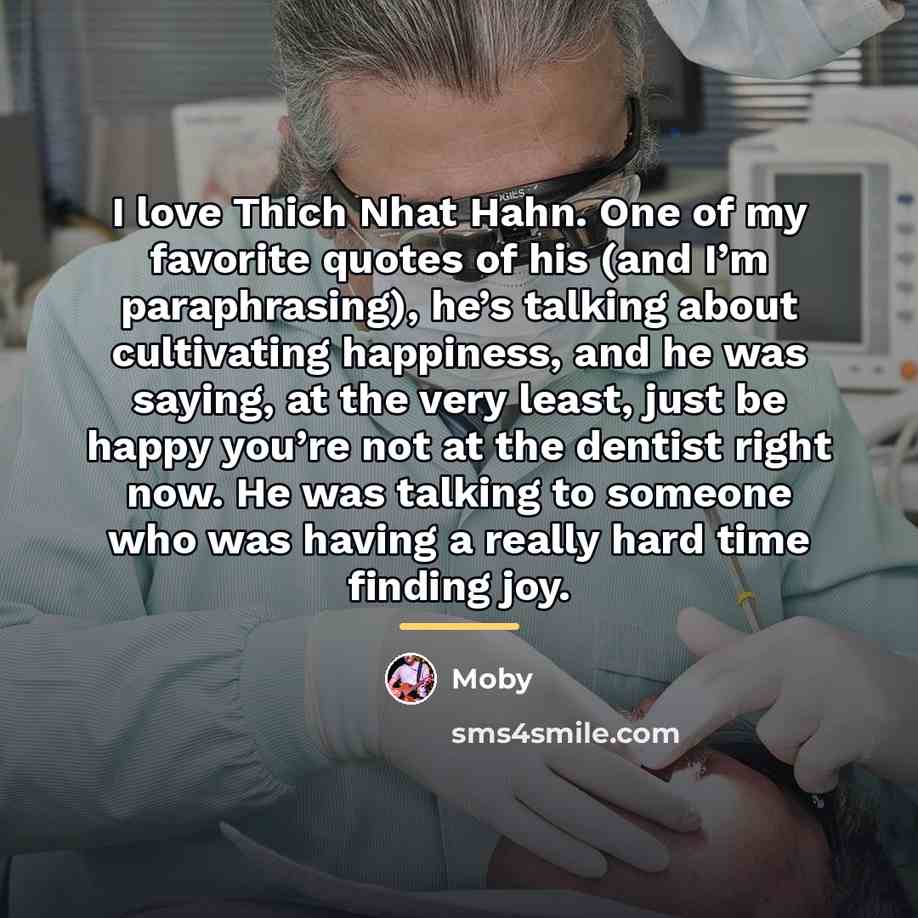 “I love Thich Nhat Hahn. One of my favorite quotes…” quote by Moby