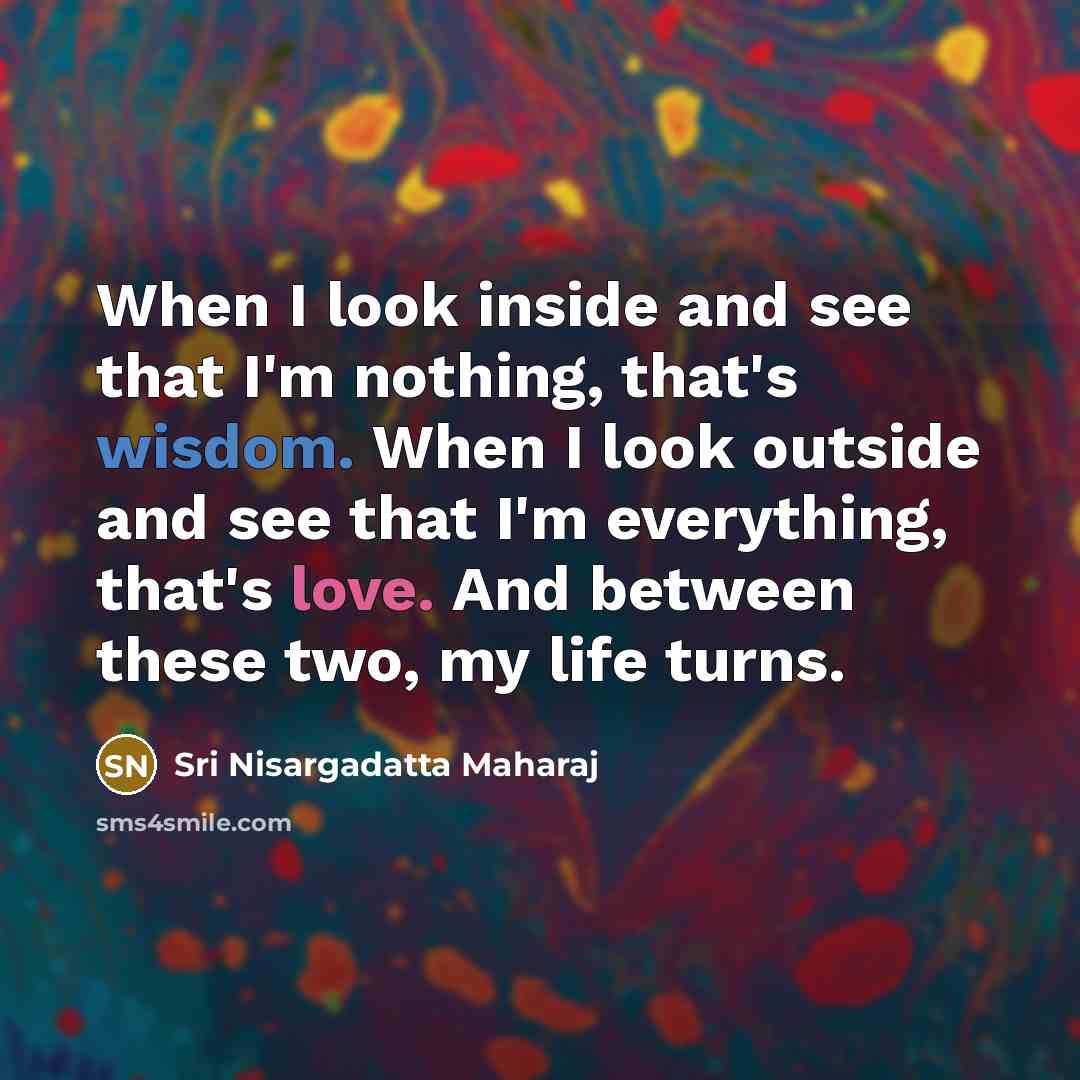 “When I look inside and see that I'm nothing, that's…” quote by Sri Nisargadatta Maharaj