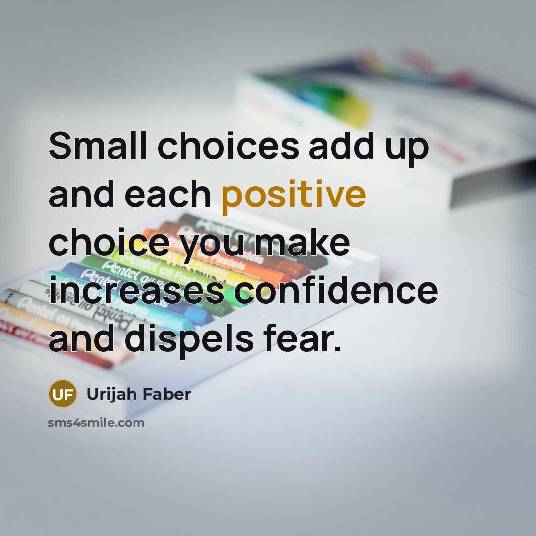 “Small choices add up and each positive choice you make…” quote by Urijah Faber