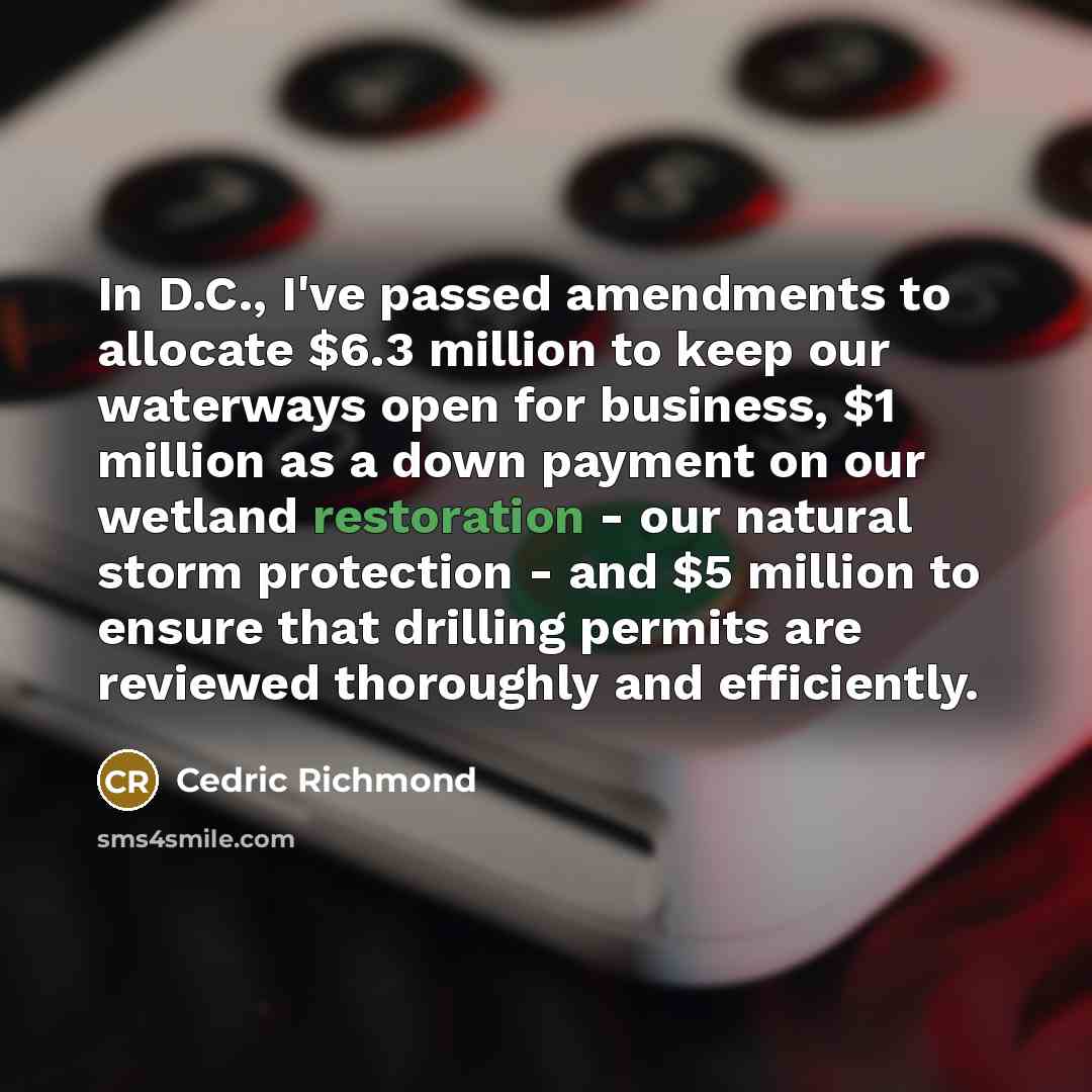 “In D.C., I've passed amendments to allocate $6.3 million to…” quote by Cedric Richmond