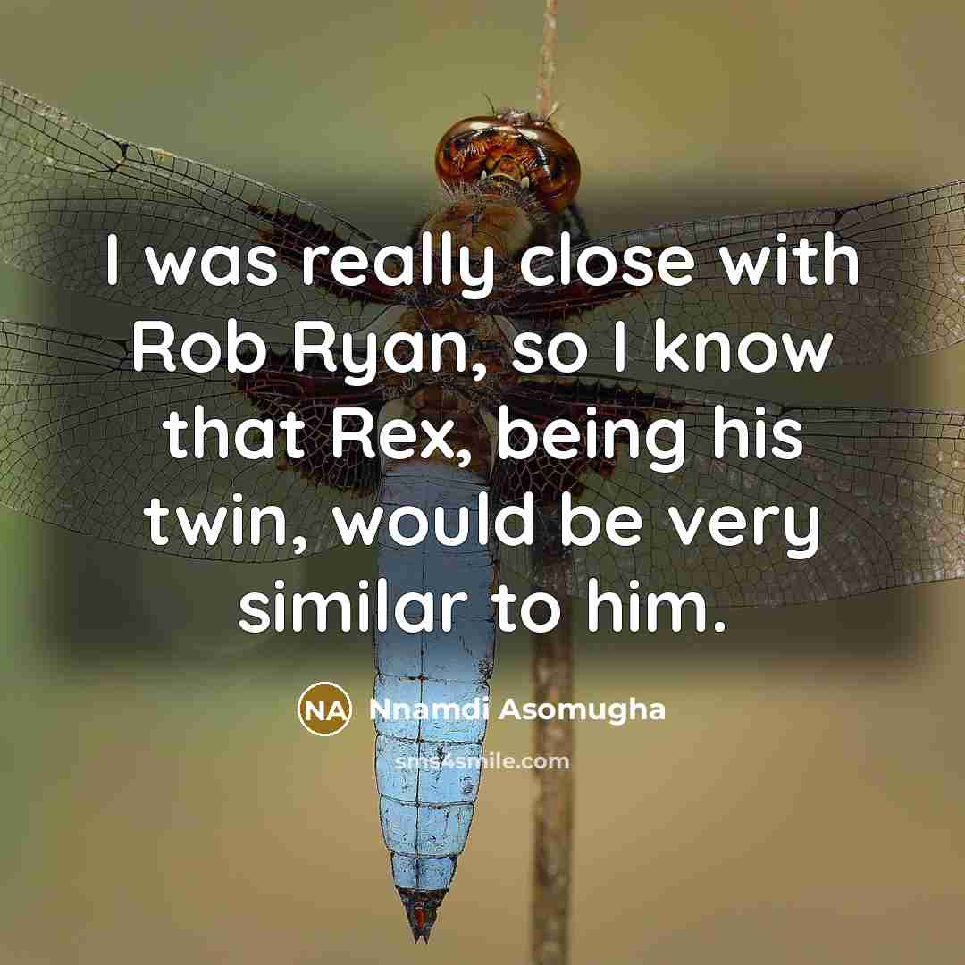 “I was really close with Rob Ryan, so I know…” quote by Nnamdi Asomugha