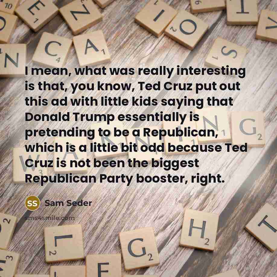 “I mean, what was really interesting is that, you know,…” quote by Sam Seder