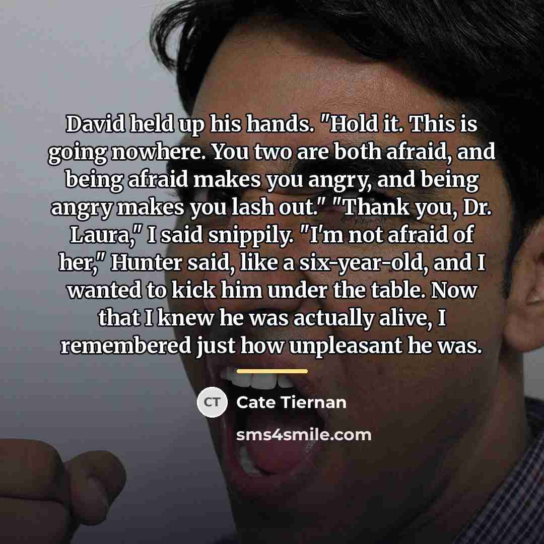 “David held up his hands. "Hold it. This is going…” quote by Cate Tiernan