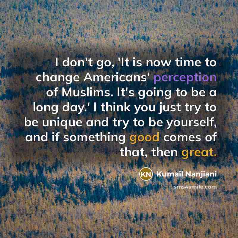 “I don't go, 'It is now time to change Americans'…” quote by Kumail Nanjiani
