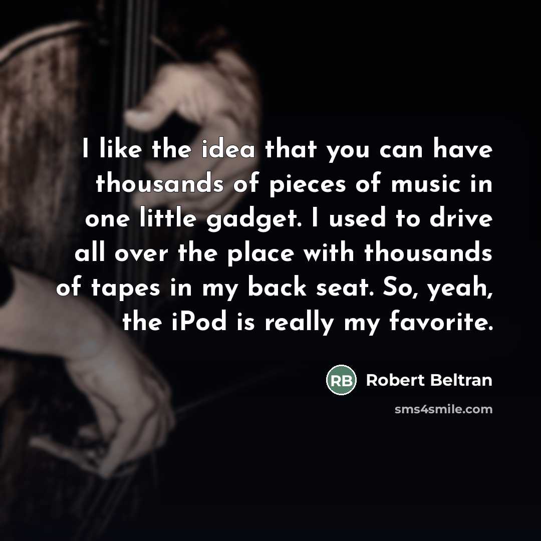 “I like the idea that you can have thousands of…” quote by Robert Beltran