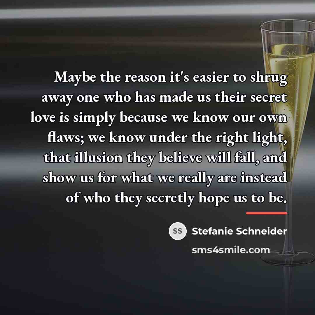 “Maybe the reason it's easier to shrug away one who…” quote by Stefanie Schneider