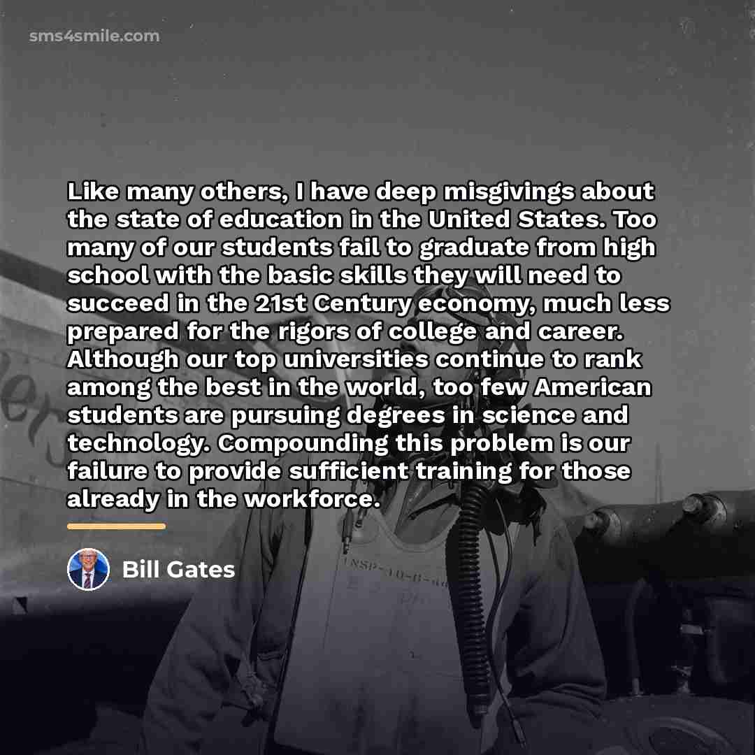 “Like many others, I have deep misgivings about the state…” quote by Bill Gates