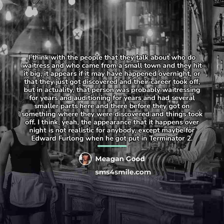 “I think with the people that they talk about who…” quote by Meagan Good