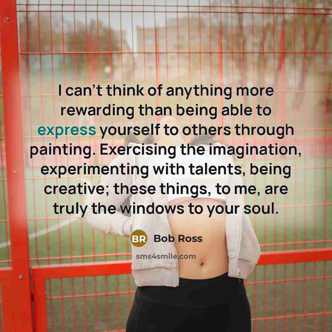 “I can't think of anything more rewarding than being able…” quote by Bob Ross