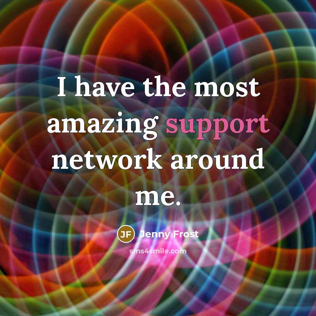 “I have the most amazing support network around me.” quote by Jenny Frost