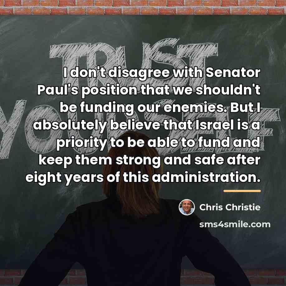 “I don't disagree with Senator Paul's position that we shouldn't…” quote by Chris Christie