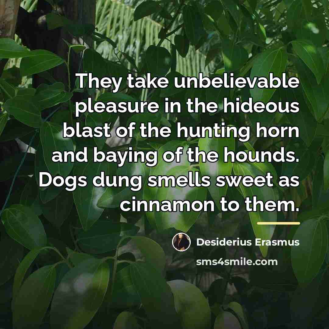 “They take unbelievable pleasure in the hideous blast of the…” quote by Desiderius Erasmus