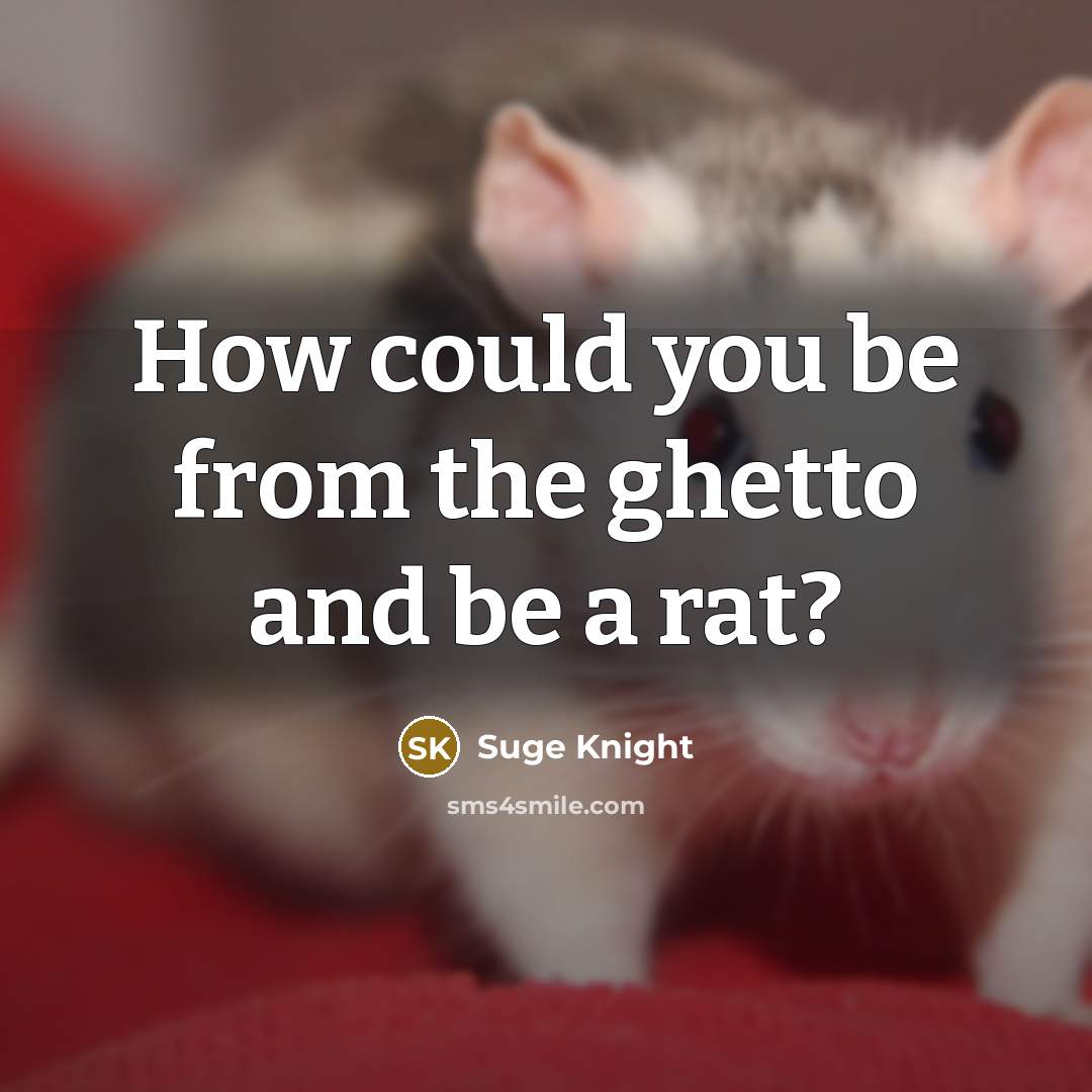 “How could you be from the ghetto and be a…” quote by Suge Knight