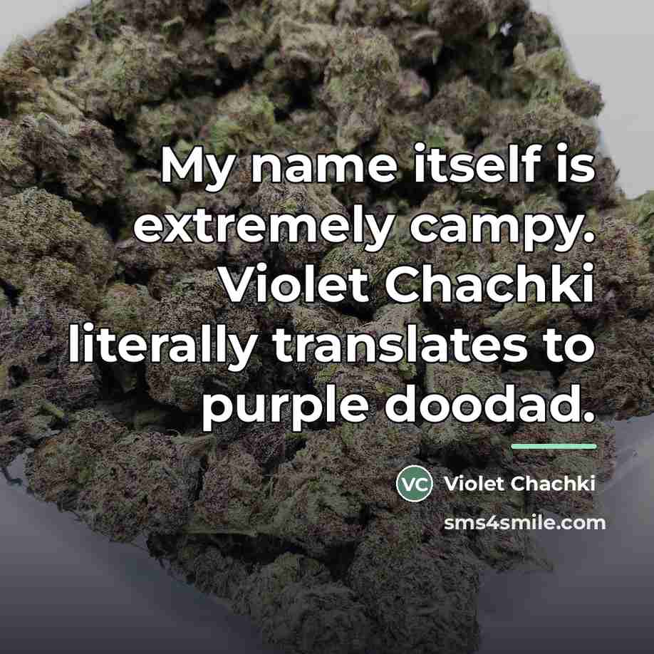“My name itself is extremely campy. Violet Chachki literally translates…” quote by Violet Chachki