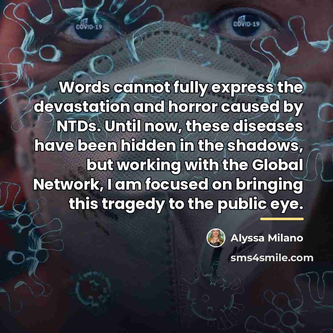 “Words cannot fully express the devastation and horror caused by…” quote by Alyssa Milano