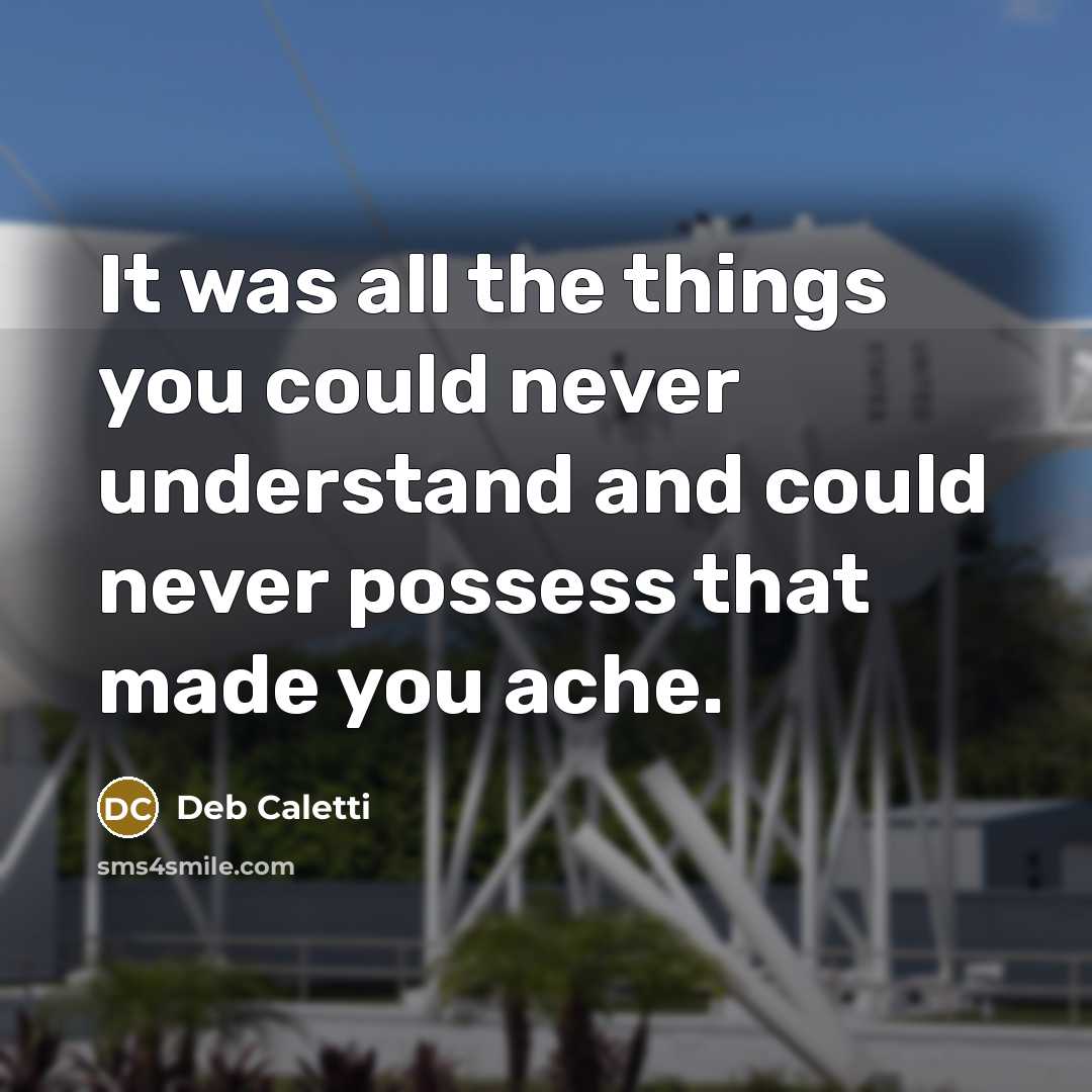 “It was all the things you could never understand and…” quote by Deb Caletti