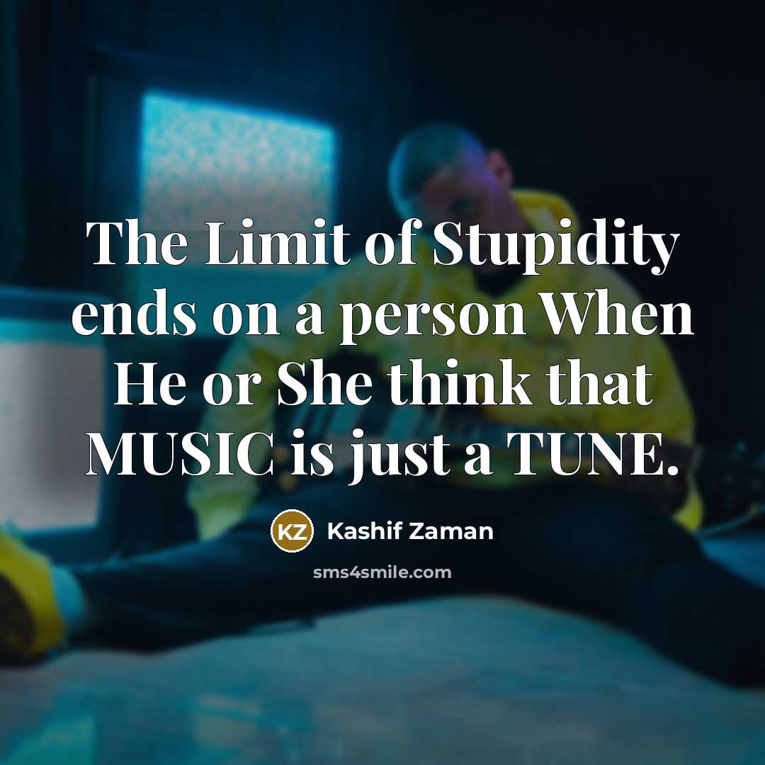 “The Limit of Stupidity ends on a person When He…” quote by Kashif Zaman