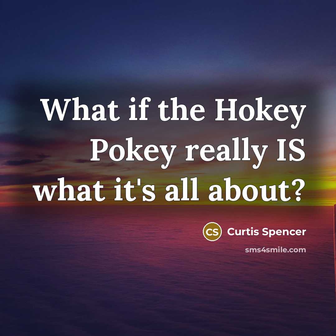 “What if the Hokey Pokey really IS what it's all about?” quote by Curtis Spencer
