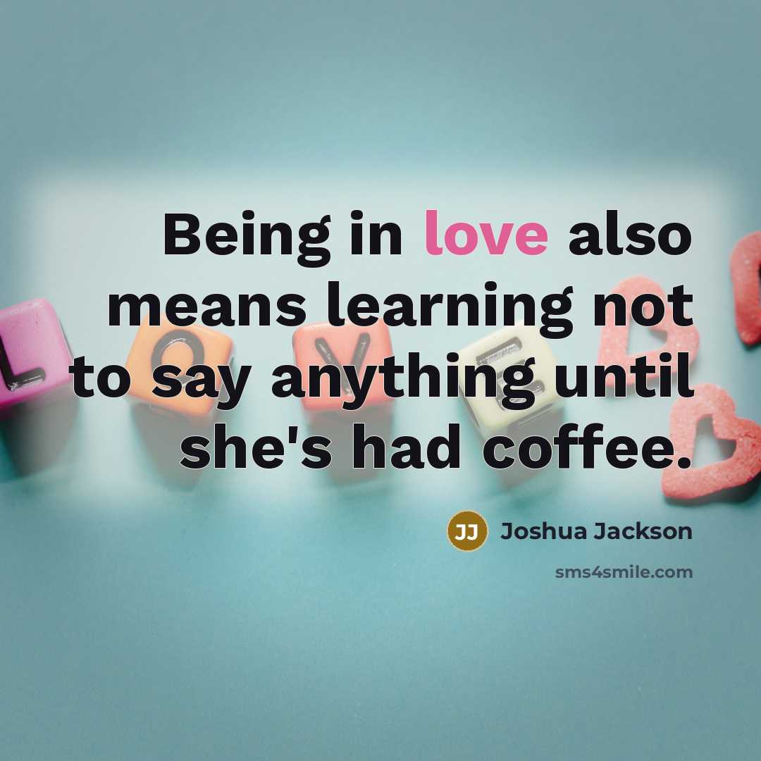 “Being in love also means learning not to say anything…” quote by Joshua Jackson