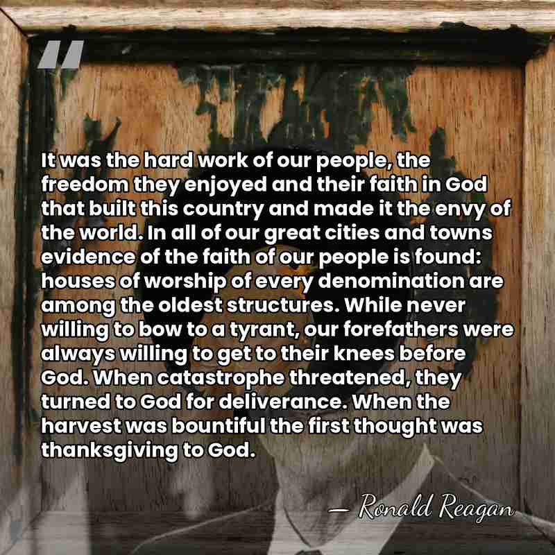 It was the hard work of our people, the freedom they enjoyed&hellip; - Ronald Reagan