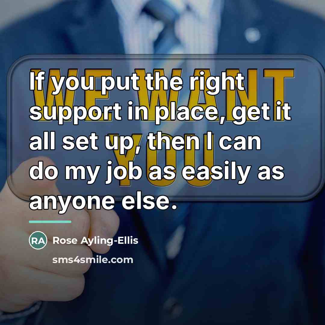 “If you put the right support in place, get it…” quote by Rose Ayling-Ellis