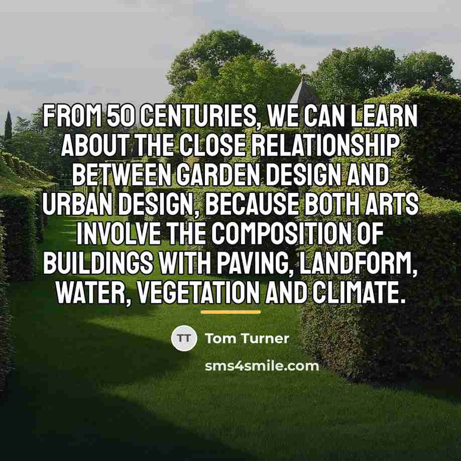 “From 50 centuries, we can learn about the close relationship…” quote by Tom Turner