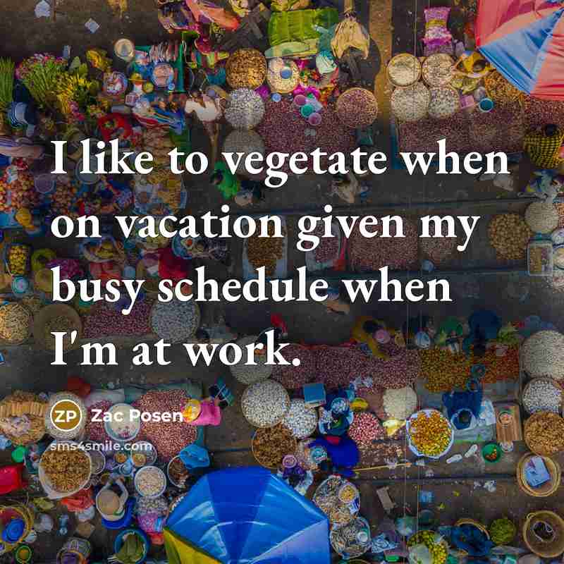 “I like to vegetate when on vacation given my busy…” quote by Zac Posen