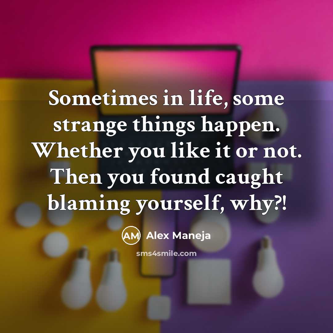 “Sometimes in life, some strange things happen. Whether you like…” quote by Alex Maneja
