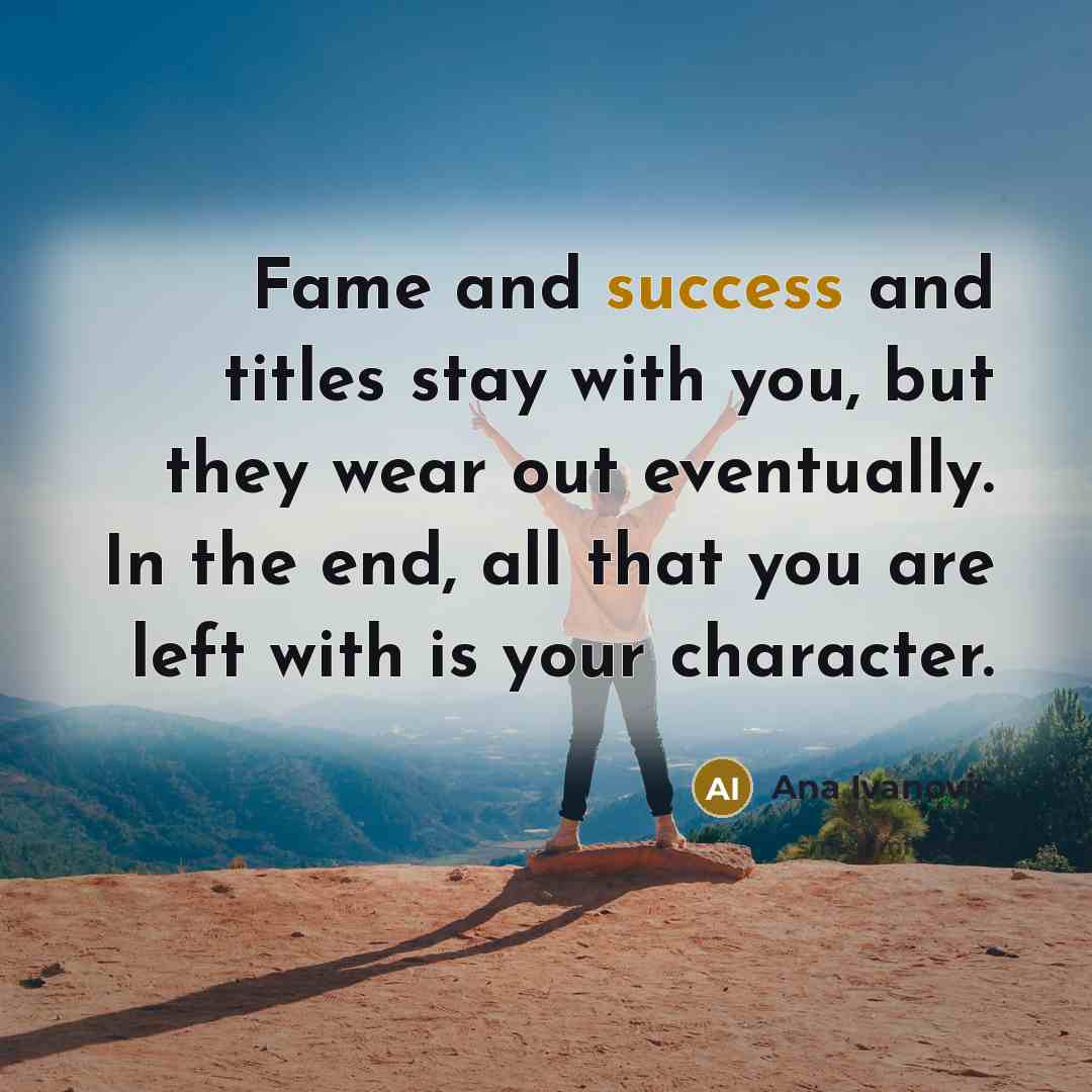“Fame and success and titles stay with you, but they…” quote by Ana Ivanovic