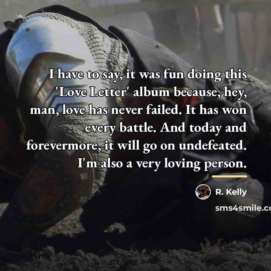 “I have to say, it was fun doing this 'Love…” quote by R. Kelly
