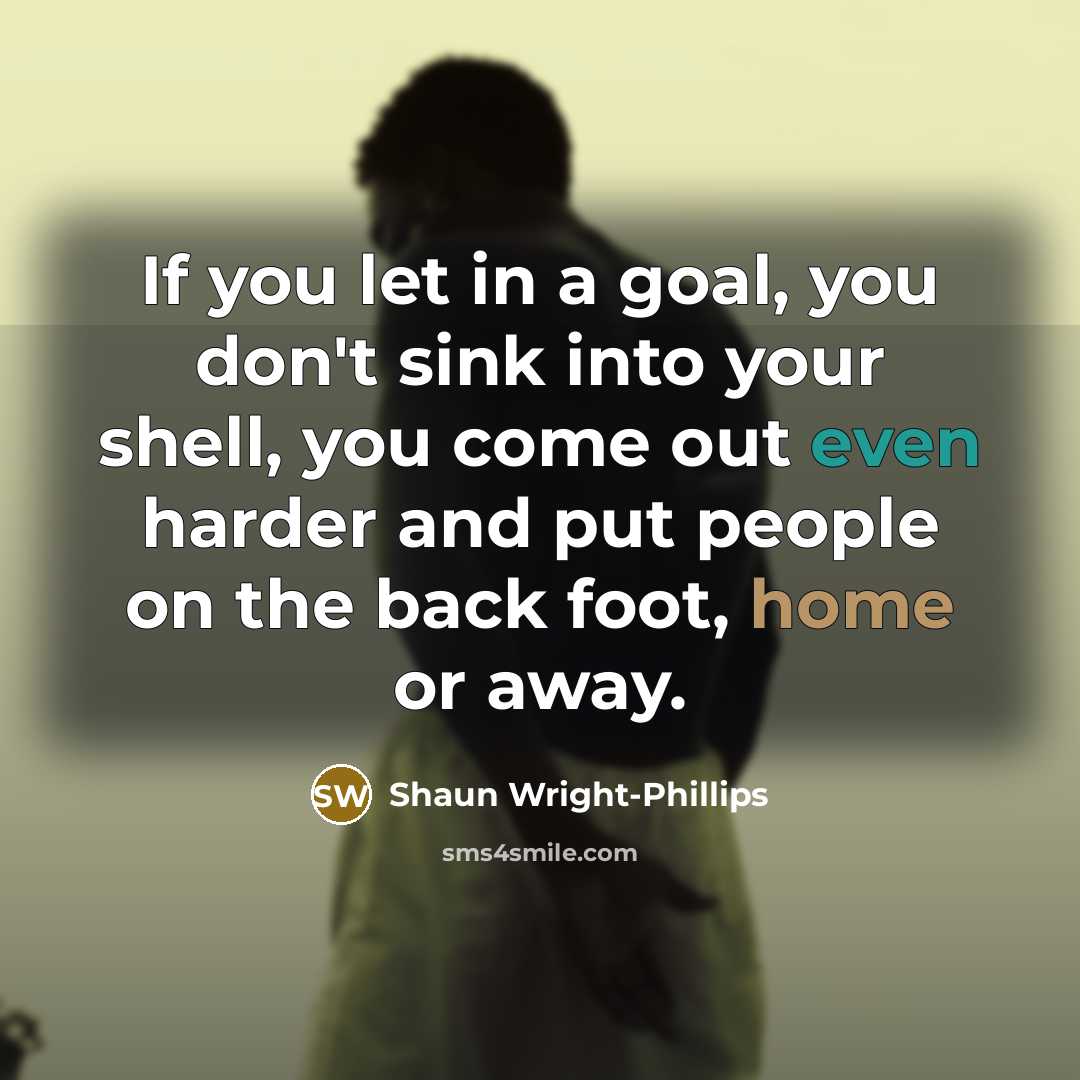 “If you let in a goal, you don't sink into…” quote by Shaun Wright-Phillips