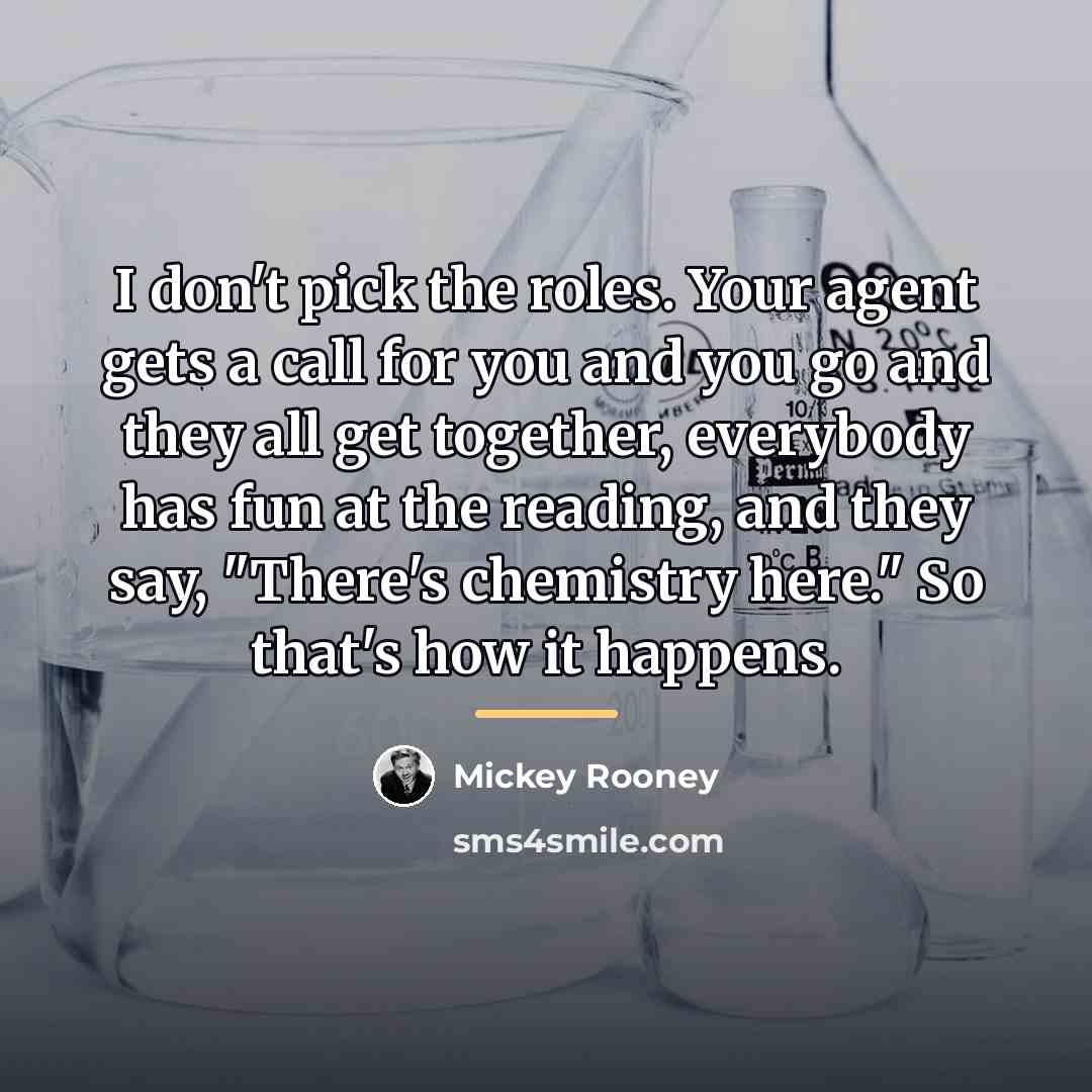 “I don't pick the roles. Your agent gets a call…” quote by Mickey Rooney