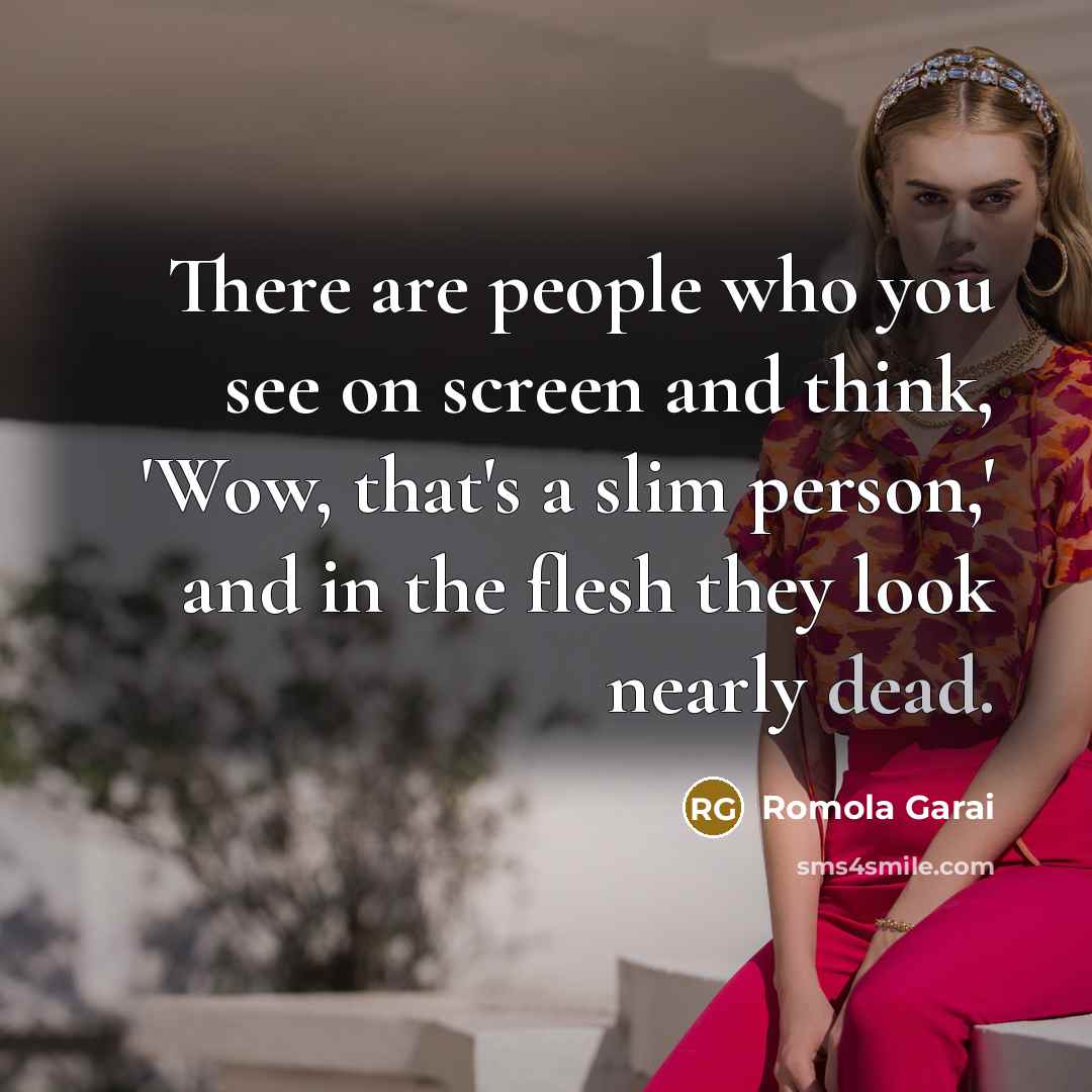 “There are people who you see on screen and think,…” quote by Romola Garai