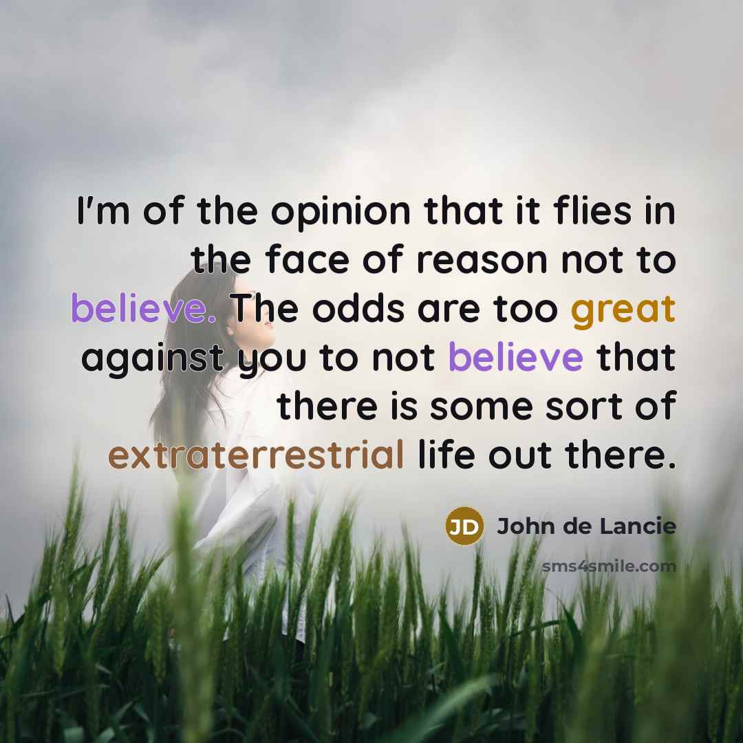 “I'm of the opinion that it flies in the face…” quote by John de Lancie