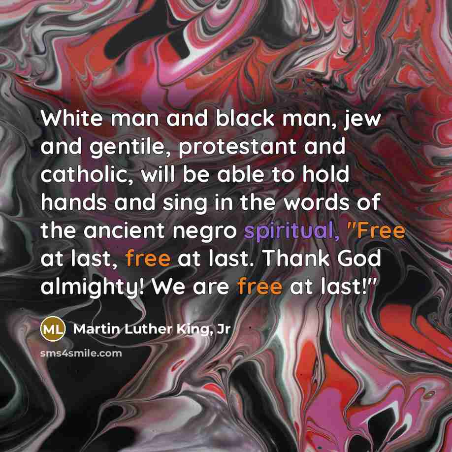 “White man and black man, jew and gentile, protestant and…” quote by Martin Luther King, Jr