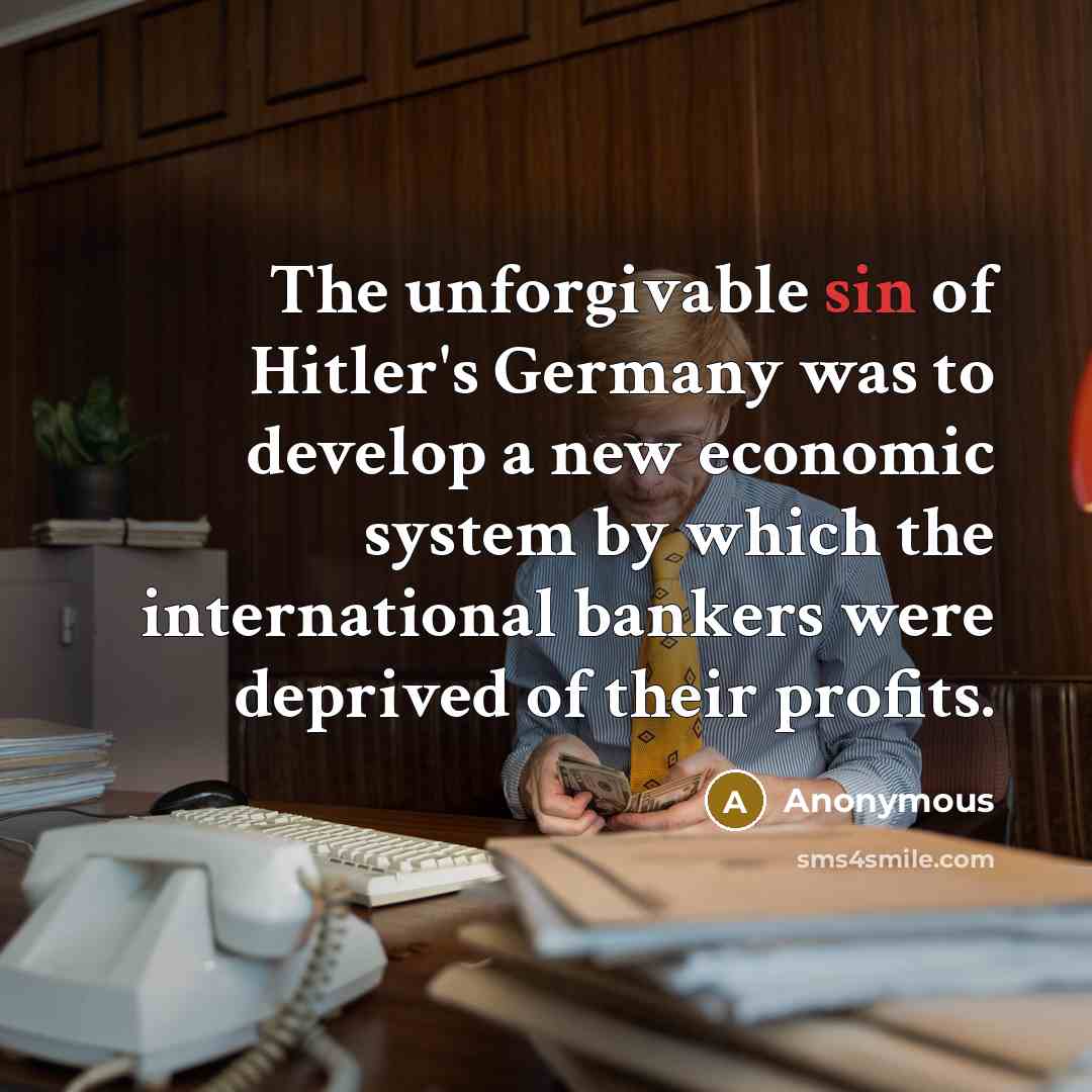 “The unforgivable sin of Hitler's Germany was to develop a…” quote by Anonymous