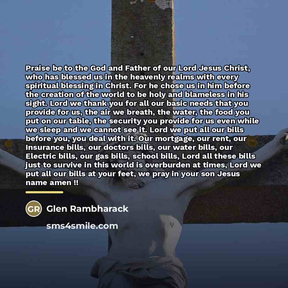 “Praise be to the God and Father of our Lord…” quote by Glen Rambharack