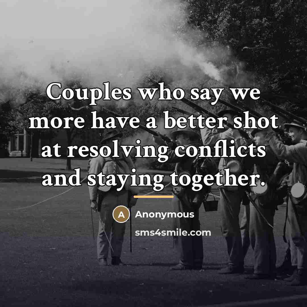 “Couples who say we more have a better shot at…” quote by Anonymous