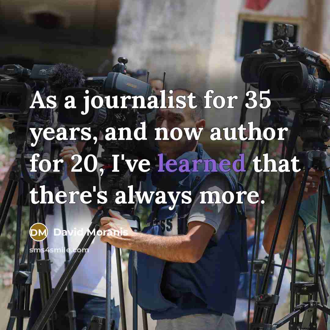 “As a journalist for 35 years, and now author for…” quote by David Moranis