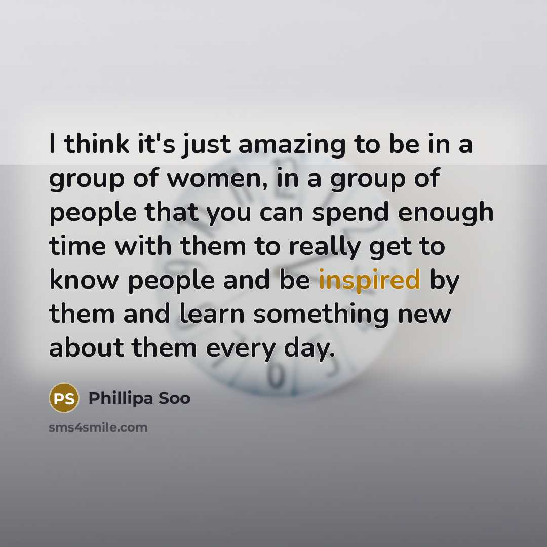 “I think it's just amazing to be in a group…” quote by Phillipa Soo