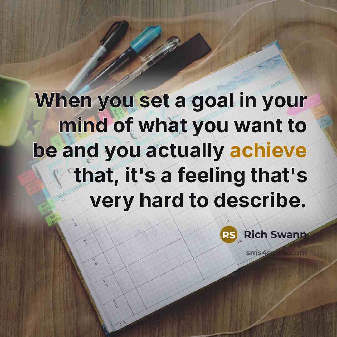 “When you set a goal in your mind of what…” quote by Rich Swann