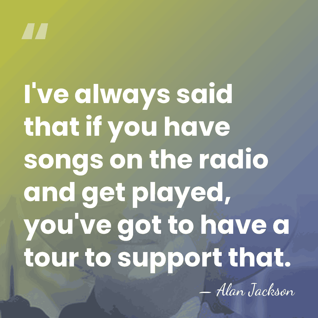 I've always said that if you have songs on the radio and&hellip; - Alan Jackson